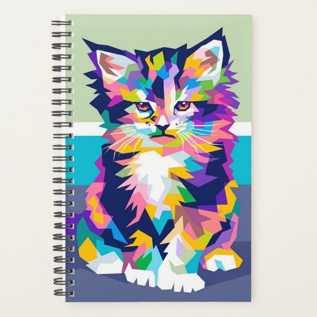 Funny Personalized Cat Owners Gift Planner (Front)