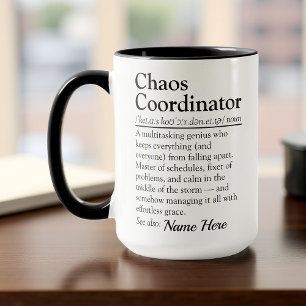 Funny Personalized Chaos Coordinator Appreciation Mug