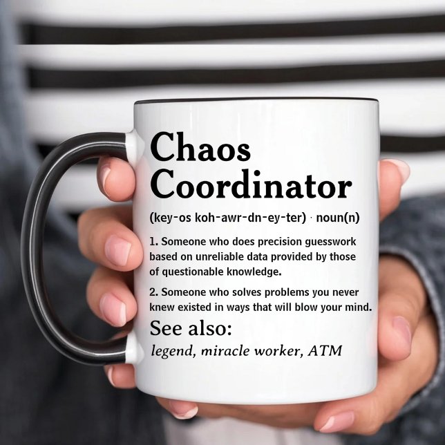 Funny Personalized Chaos Coordinator Coffee Mug (Creator Uploaded)