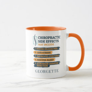 Funny Personalized Chiropractic Side Effects Gag Mug