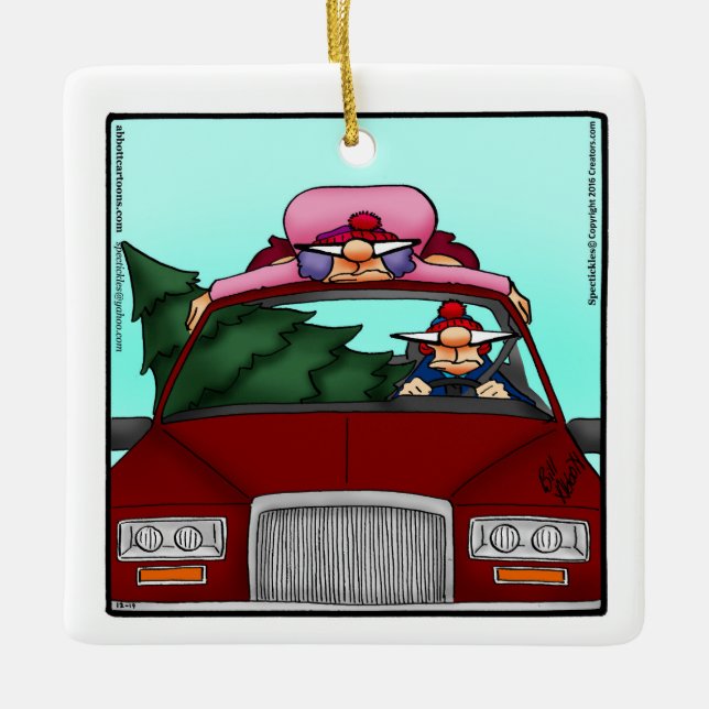 Funny Personalized Christmas Ornament Gift (Front)