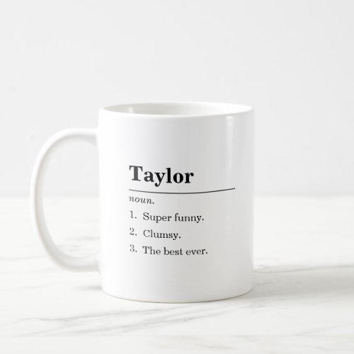 Funny personalized coffee mug