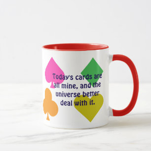 Funny Personalized Colorful Playing Cards Suits Mug