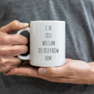 Funny Personalized Comic Book Lost Coffee Mug