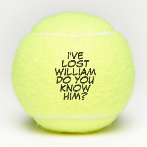 Funny Personalized Comic Book Lost Tennis Balls