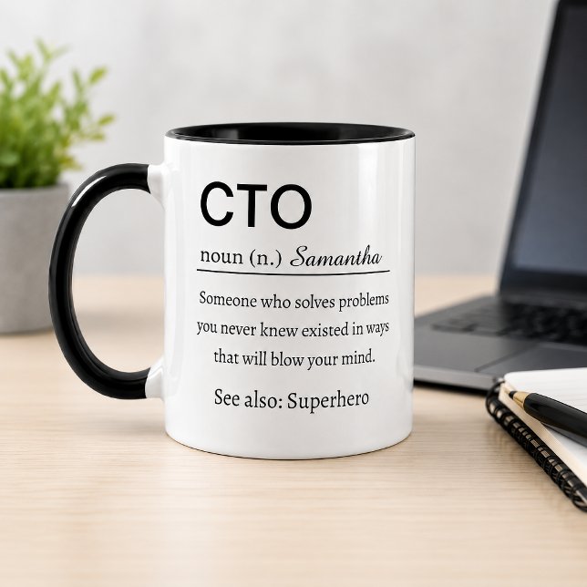 Funny Personalized CTO Definition Mug (Creator Uploaded)