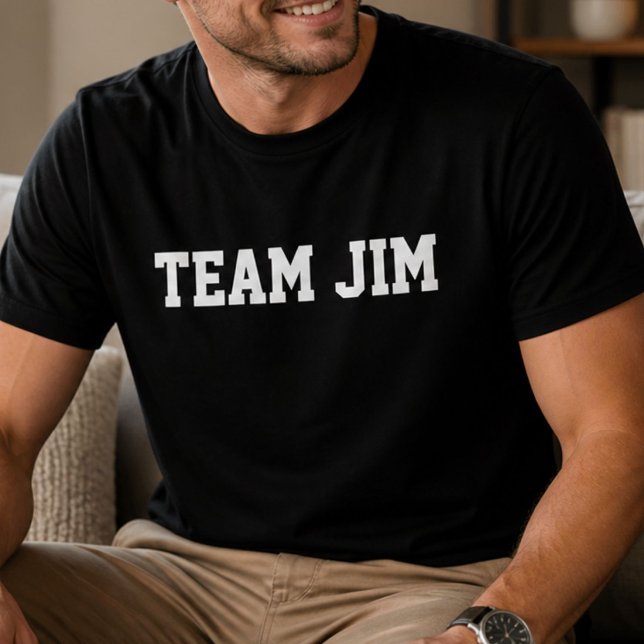 Funny Personalized Custom Team Jim Birthday  T-Shirt (Creator Uploaded)
