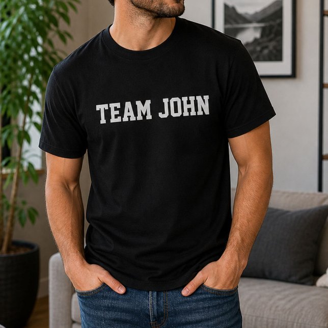 Funny Personalized Custom Team John Birthday  T-Shirt (Creator Uploaded)