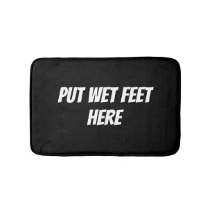 funny Personalized Custom text  Bath Mat