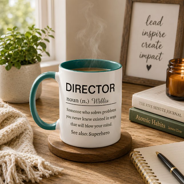 Funny personalized Director Definition Mug (Creator Uploaded)