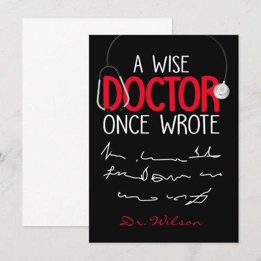 Funny Personalized Doctor funny doctor saying (Front/Back)