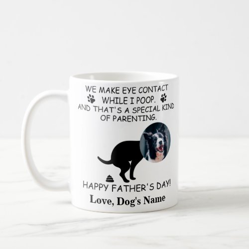 Funny Personalized Dog Dad Dog Poop Fathers day Coffee Mug