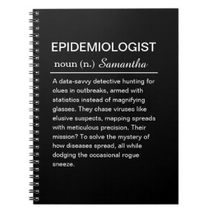 Funny Personalized Epidemiologist Definition Notebook