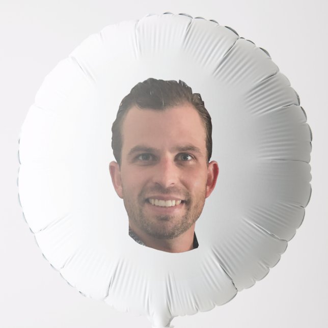 Funny personalized face Bachelorette Party Groom Balloon (Front)