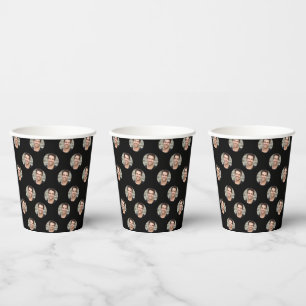 Funny personalized face, Custom photo Paper Cups