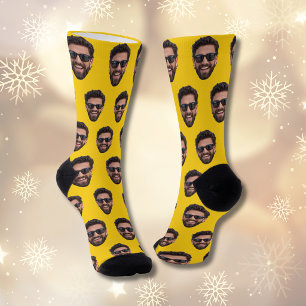 Funny Personalized Face Photo Crew Socks