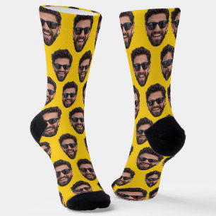 Funny Personalized Face Photo Crew Socks