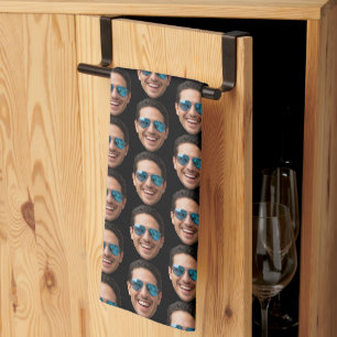 Funny Personalized Face Photo Kitchen Towel