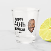 Funny Personalized Face Photo Men 40th Birthday