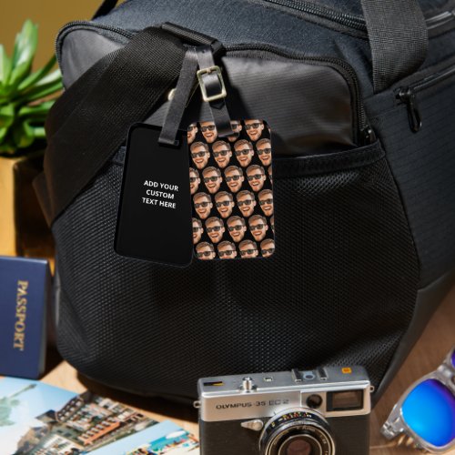 Funny Personalized Face Photo Travel Luggage Tag