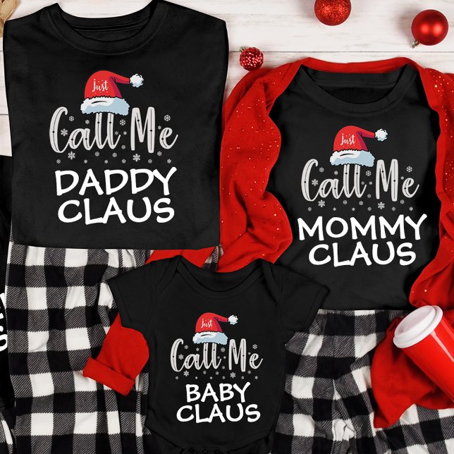 Funny Personalized Family Claus Christmas Pajama T-Shirt (Creator Uploaded)