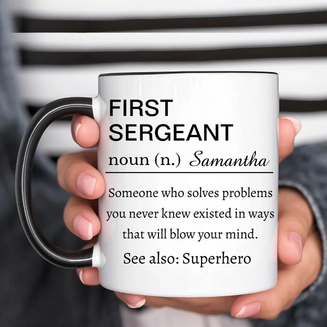 Funny Personalized First Sergeant Definition Mug (Creator Uploaded)