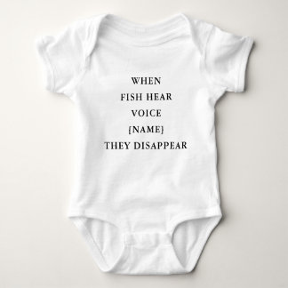 Funny Personalized Fishing Quote Baby Baby Bodysuit