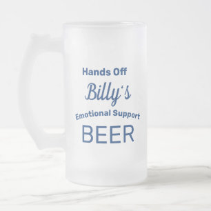 Funny Personalized Frosted Glass Beer Mug