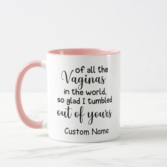 funny personalized gifts for mom coffee mug (Left)