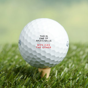 Funny Personalized Golf Balls - Lost Ball Message