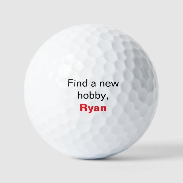 Funny Personalized Golf Balls with Name (Front)