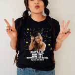 Funny Personalized Graduation Party Custom Photo T-Shirt<br><div class="desc">Celebrate the graduate's big day with a dash of humor and a whole lot of style with our Funny Personalized Graduation Party Custom Photo T-Shirt! It's not just a gift; it's a wearable masterpiece that combines laughter, memories, and personalization for a graduation celebration like no other. Picture this: the graduate's...</div>