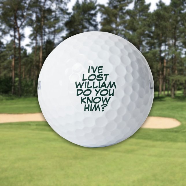 Funny Personalized Green Lost Golf Balls (Funny Personalized Green Lost Golf Balls)