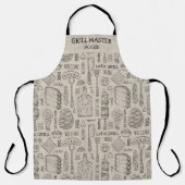 Funny Personalized Grill Chef BBQ Barbecue Master  Apron (Front)