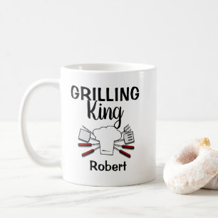 Funny Personalized  Grilling King Coffee Mug