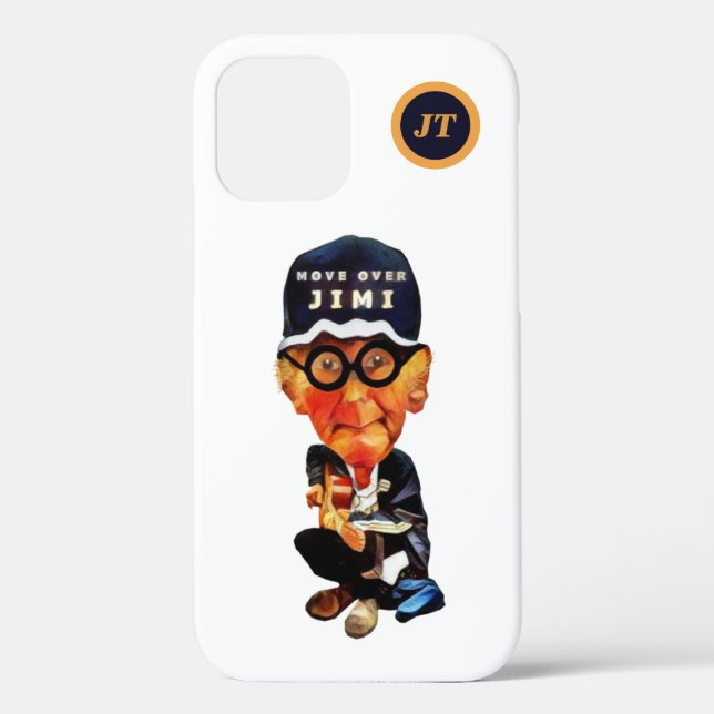 Funny Personalized Guitar Player Apple iPhone Case (Back)