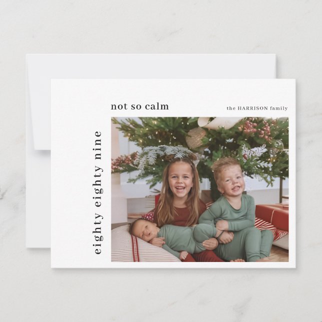 Funny Personalized Holiday Photo Greeting Card (Front)