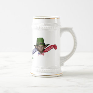 Funny personalized Irish american Beer Stein