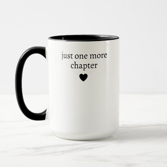 Funny Personalized Just One More Chapter Book Mug (Left)