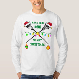 Funny Personalized, LACROSSE Christmas Shirts, T-Shirt