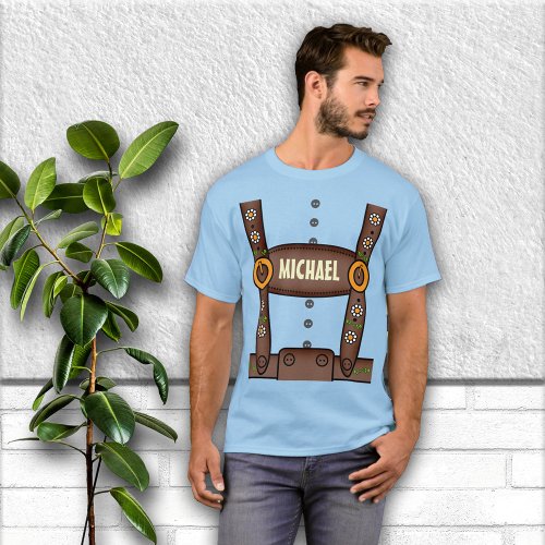 Funny Personalized Lederhosen Oktoberfest Shirt