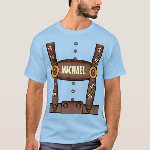 Funny Personalized Lederhosen Oktoberfest Shirt