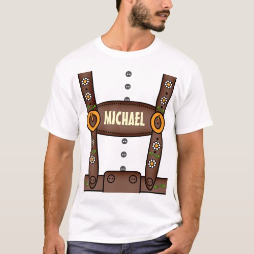 Funny Personalized Lederhosen Oktoberfest Shirt