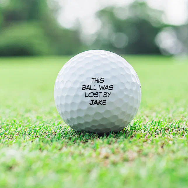 Funny Personalized Lost Golf Balls Zazzle