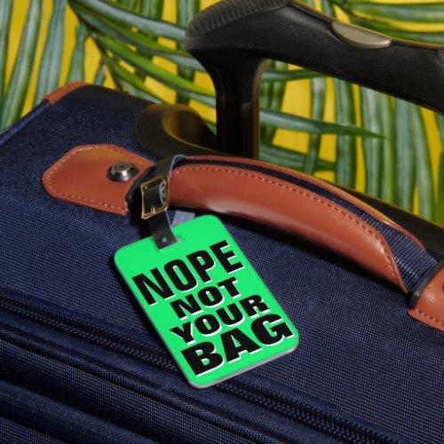 Funny Personalized Luggage Tag
