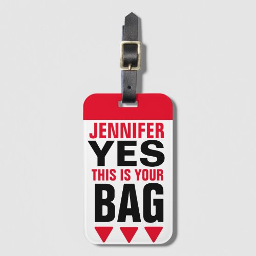 Funny Personalized Luggage Tag