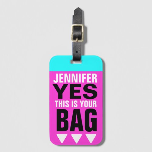 Funny Personalized Luggage Tag