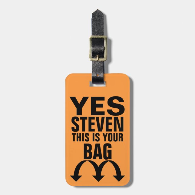 Funny Personalized Luggage Tag (Front Vertical)