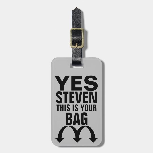 Funny Personalized Luggage Tag (Front Vertical)