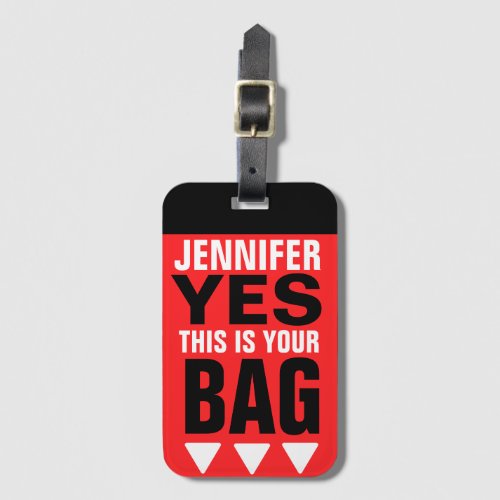 Funny Personalized Luggage Tag